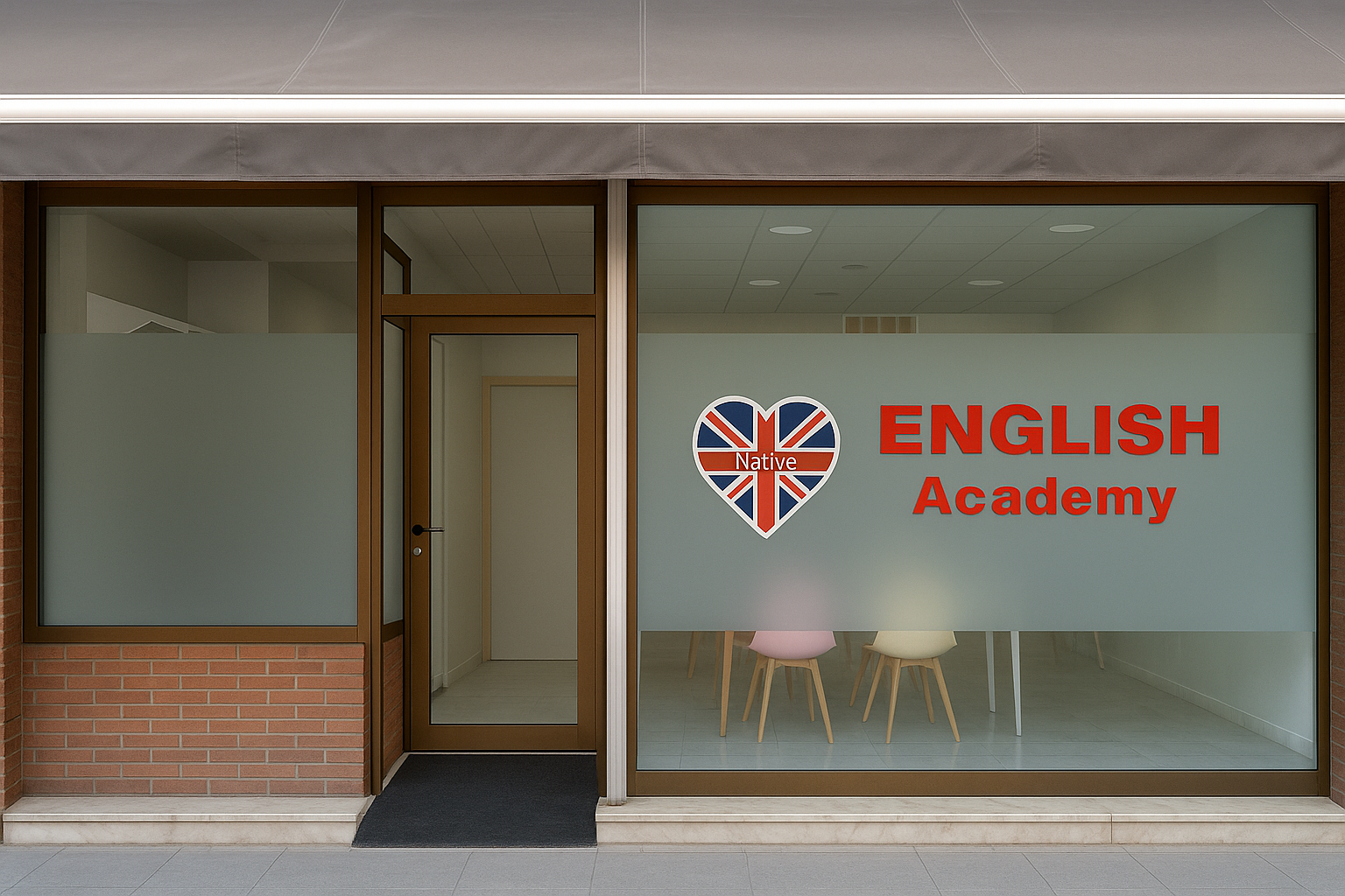 Aula de inglés con profesor nativo